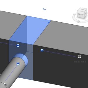 Tee Round Tap to Rectangular Main