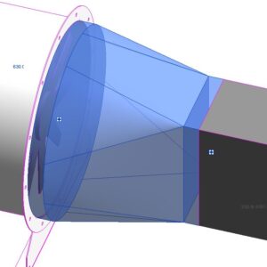 Rectangular to Round Transition