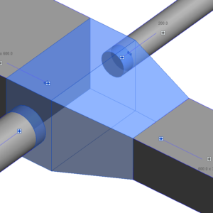 Cross Rectangular Main Round Branches